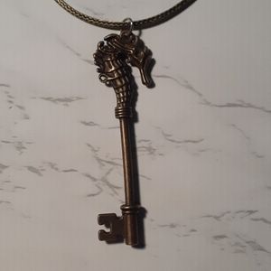 Sea horse key necklace